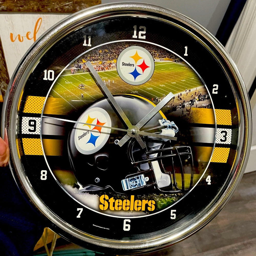 Steelers Wall Clock
